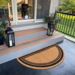 A1HC Coir And PVC Backing Half Round Black Border Flock Door Mat, 30"x60", Anti-Shed Heavy Duty Doormats 10 A1HC Coir And PVC Backing Half Round Black Border Flock Door Mat, 30"x60", Anti-Shed Heavy Duty Doormats -Interior furniture GUEST fa68f7f1 0e15 4c56 bd8f 5cbcf839e7d0