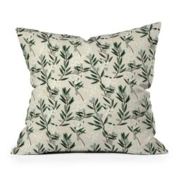 Holli Zollinger Bloom Outdoor Throw Pillow Olive Green - Deny Designs -Interior furniture GUEST fcdffaad 65b2 494e 8295 441adcdedda3