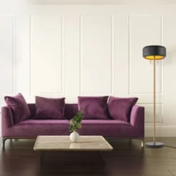 Globe Electric 2 Light Metallic Dark Gray Floor Lamp - Novogratz X Globe -Interior furniture GUEST fd18e4c8 2991 4644 b2b3 18c983a3e6a0