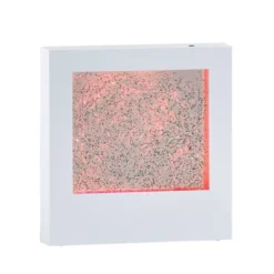 9" LED Glitter Light Box Silver - Adesso: Modern Novelty Lamp, ETL Listed, Rechargeable With USB & Battery Power -Interior furniture GUEST fd8e69ec 3656 45ae 8bc1 9540ad5fe5ec