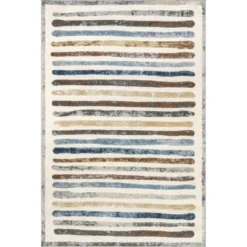 NuLOOM Jenae Multi Striped Machine Washable Area Rug -Interior furniture GUEST fe301c18 7ea7 475f 8140 ee54fccf29c9