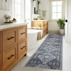 Vintage Rug Bohemian Geometric Area Rug Non Slip Machine Washable Rug -Interior furniture GUEST fea96693 9208 435d b808 ecce5fff0938