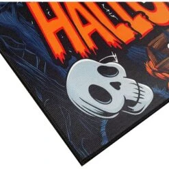 Home Mart Goods Halloween Orange Black Non-Slip Washable Low Pile Kitchen Mat Entrance Door Mat - 31" X 19" -Interior furniture GUEST feb0db8e dacd 445a 88f2 3af8daf3efc7