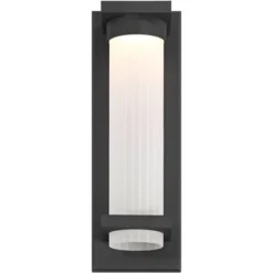 Possini Euro Design Possini Euro Kathleen 14" High Sand Black LED Wall Sconce Set Of 2 -Interior furniture GUEST ff8752ed 6a10 486b abba 40a303b2f38d